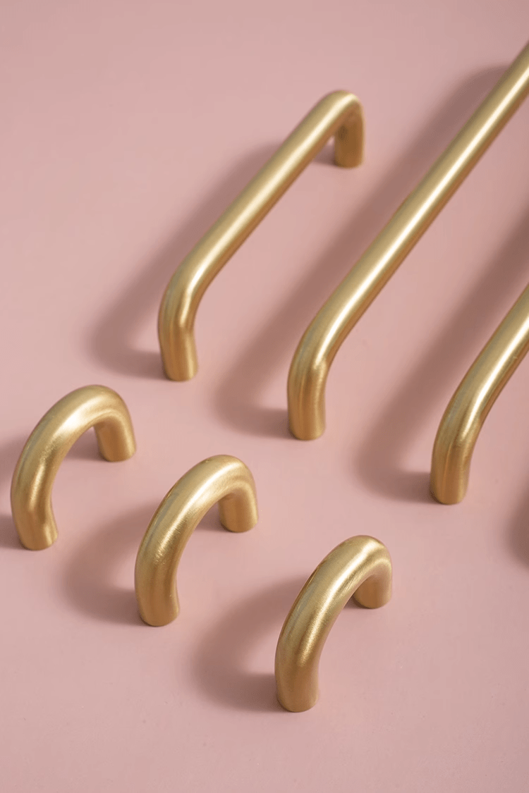 Goo-Ki Solid Brass Cabinet Handle Modern Minimalism Closet Hardware