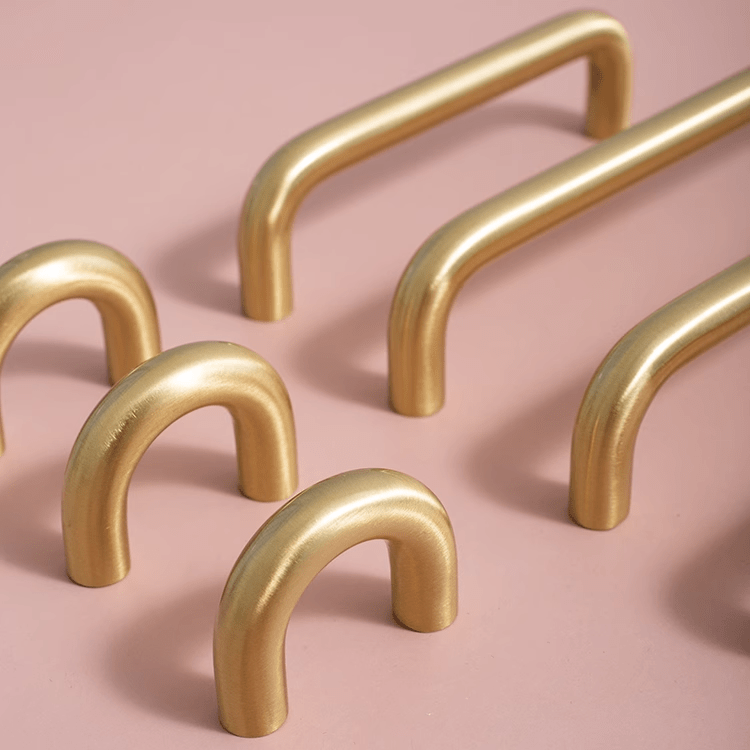 Goo-Ki Solid Brass Cabinet Handle Modern Minimalism Closet Hardware