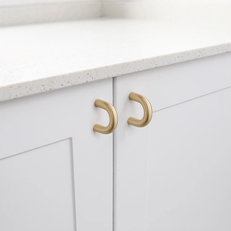 Goo-Ki Solid Brass Cabinet Handle Modern Minimalism Closet Hardware