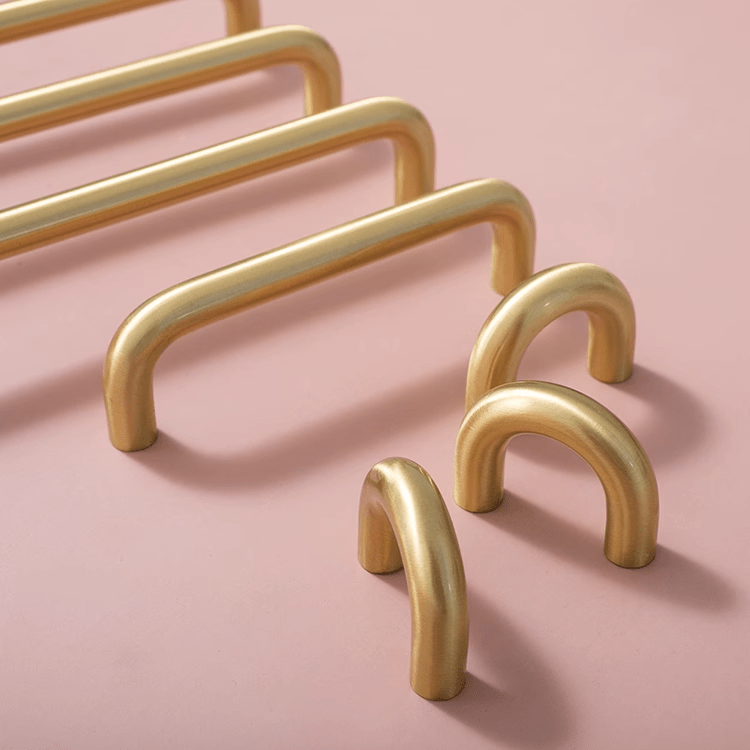 Goo-Ki Solid Brass Cabinet Handle Modern Minimalism Closet Hardware