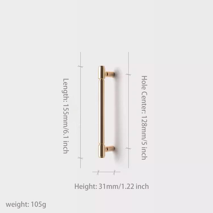 Goo-Ki Solid Zinc Alloy Cabinet Pull Titanium Silver Gold Modern Wardrobes Drawer Handles