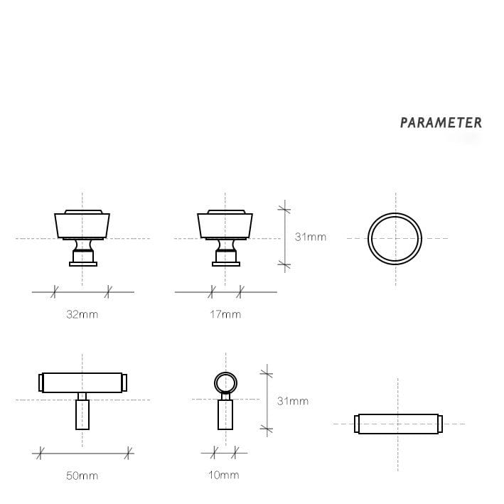 Goo-Ki Solid Zinc Alloy Cabinet Pull Titanium Silver Gold Modern Wardrobes Drawer Handles