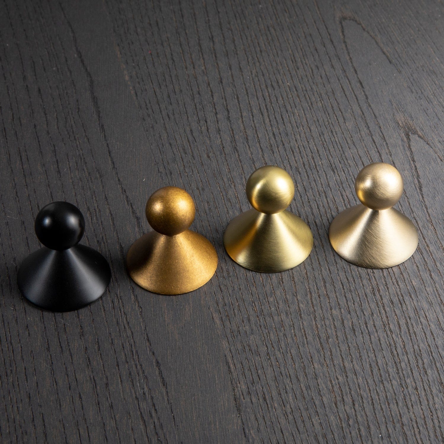 Goo-Ki Statement Zinc Alloy Cabinet Pull – Geometric Ball and Cone Design for Drawer