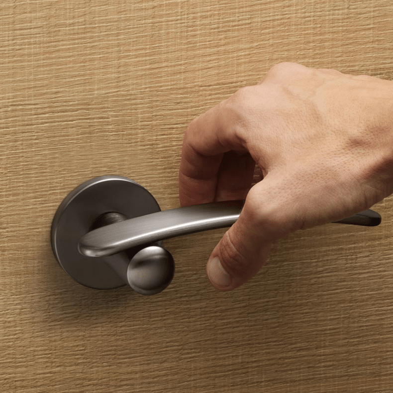 Goo-Ki Streamline Silent Door Lock Bedroom Door Handle Interior Security Door Lock