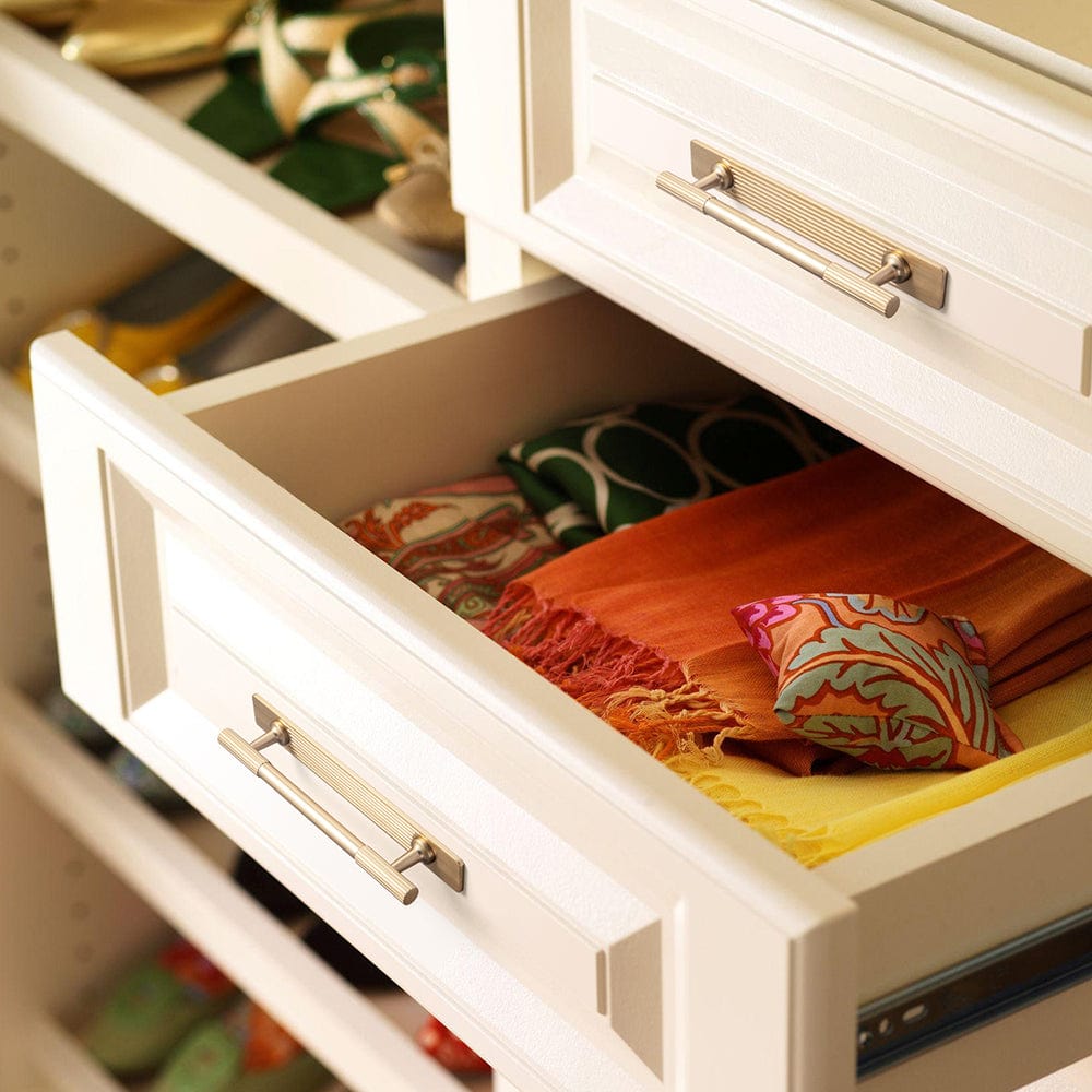 Goo-Ki Striped Cabinet Pull Retro Brass Cabinet Handles Knobs with Back Plate