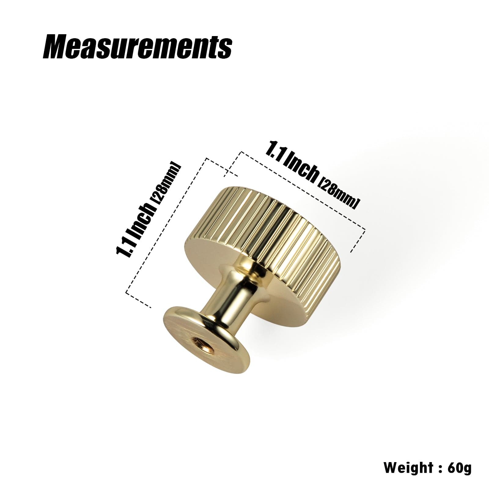 Goo-Ki Striped Decorations Cabinet Pull Retro Brass Cabinet Handles