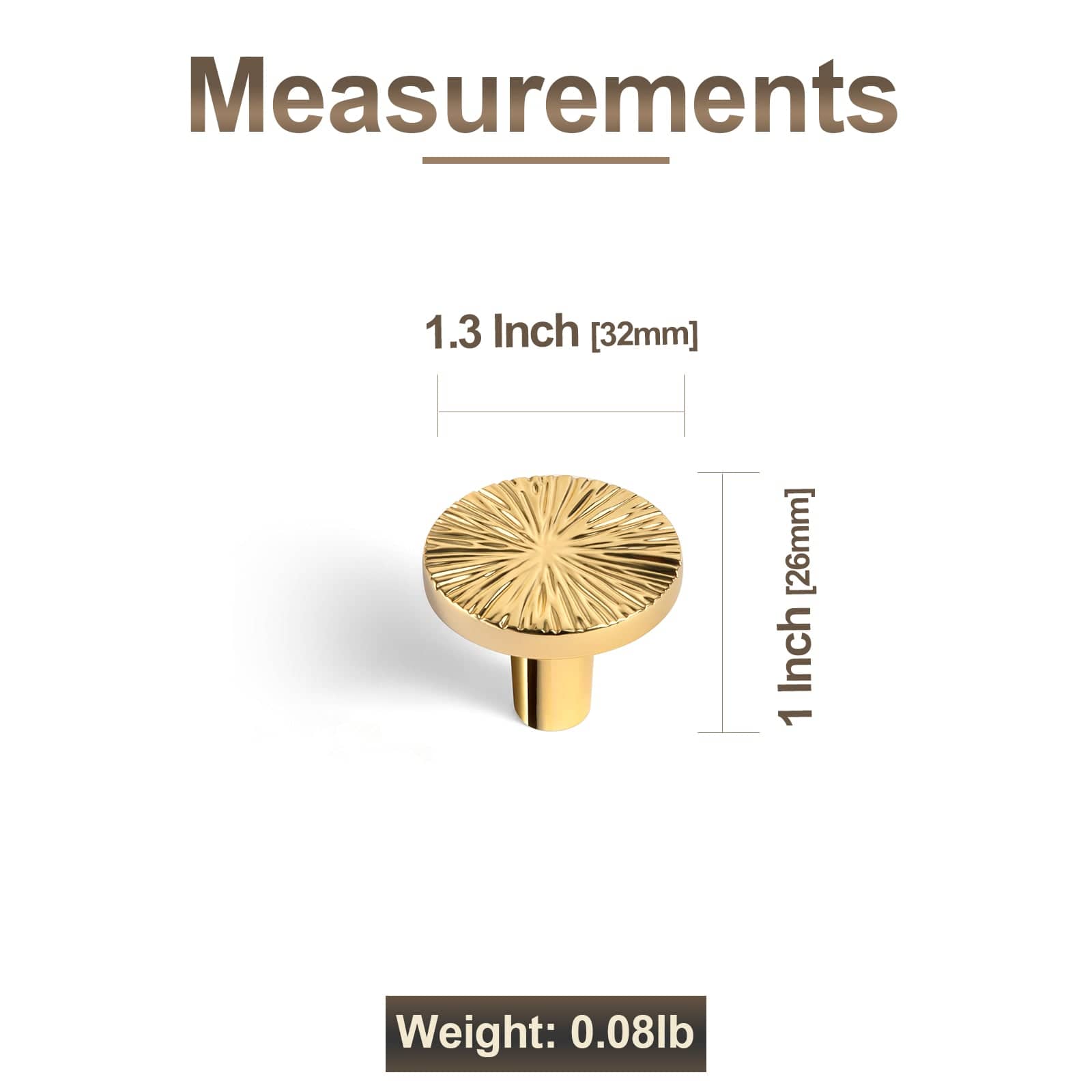 Goo-Ki Striped Hammerline Cabinet Pulls Light Luxury Elegant Kitchen Hardware