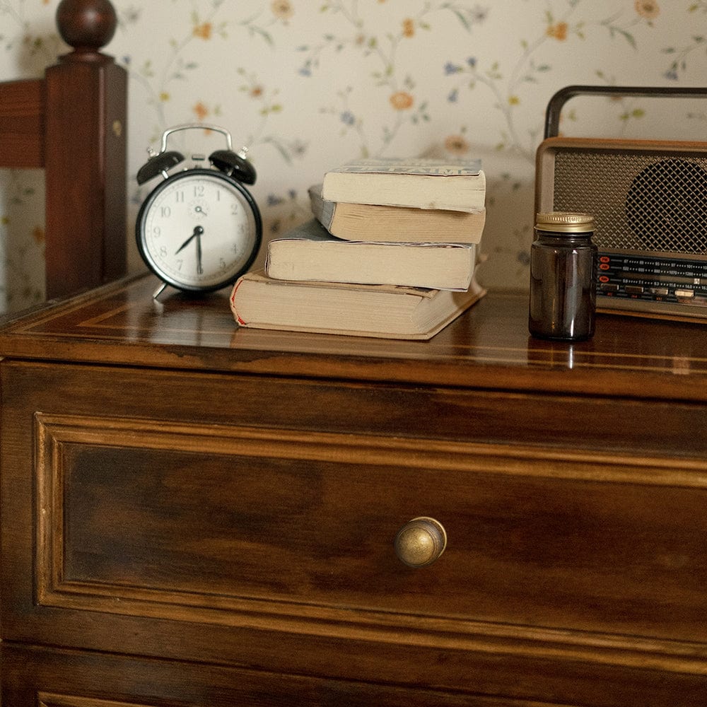 Goo-Ki Striped Pattern Retro Bronze Knob Vintage Round Cabinet Knob
