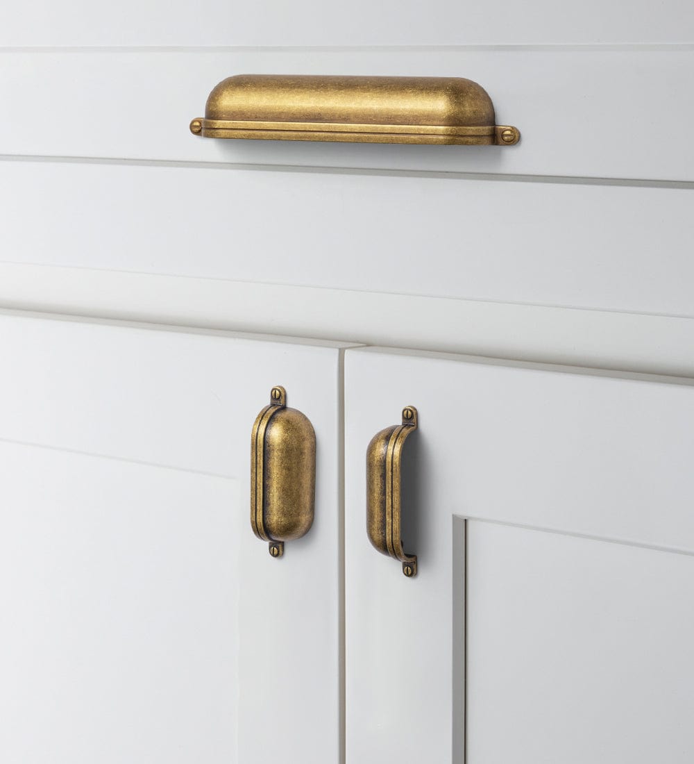 Goo-Ki Stylish and Versatile Zinc Alloy Drawer Cup Pulls in Multiple Colors Designed Furniture Pulls