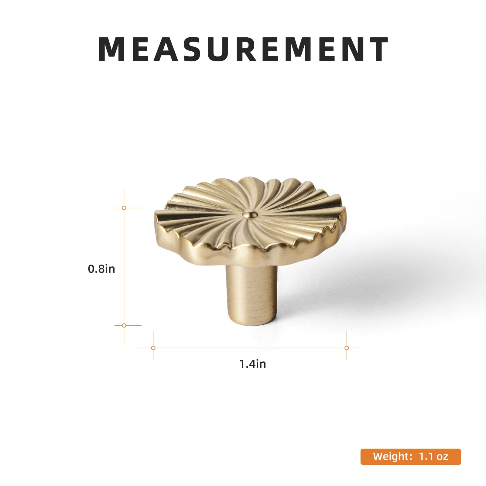 Goo-Ki Sunburst Zinc Alloy Drawer Knobs with Flower Design Ornate Sun-Ray Design Cabinet Hardware