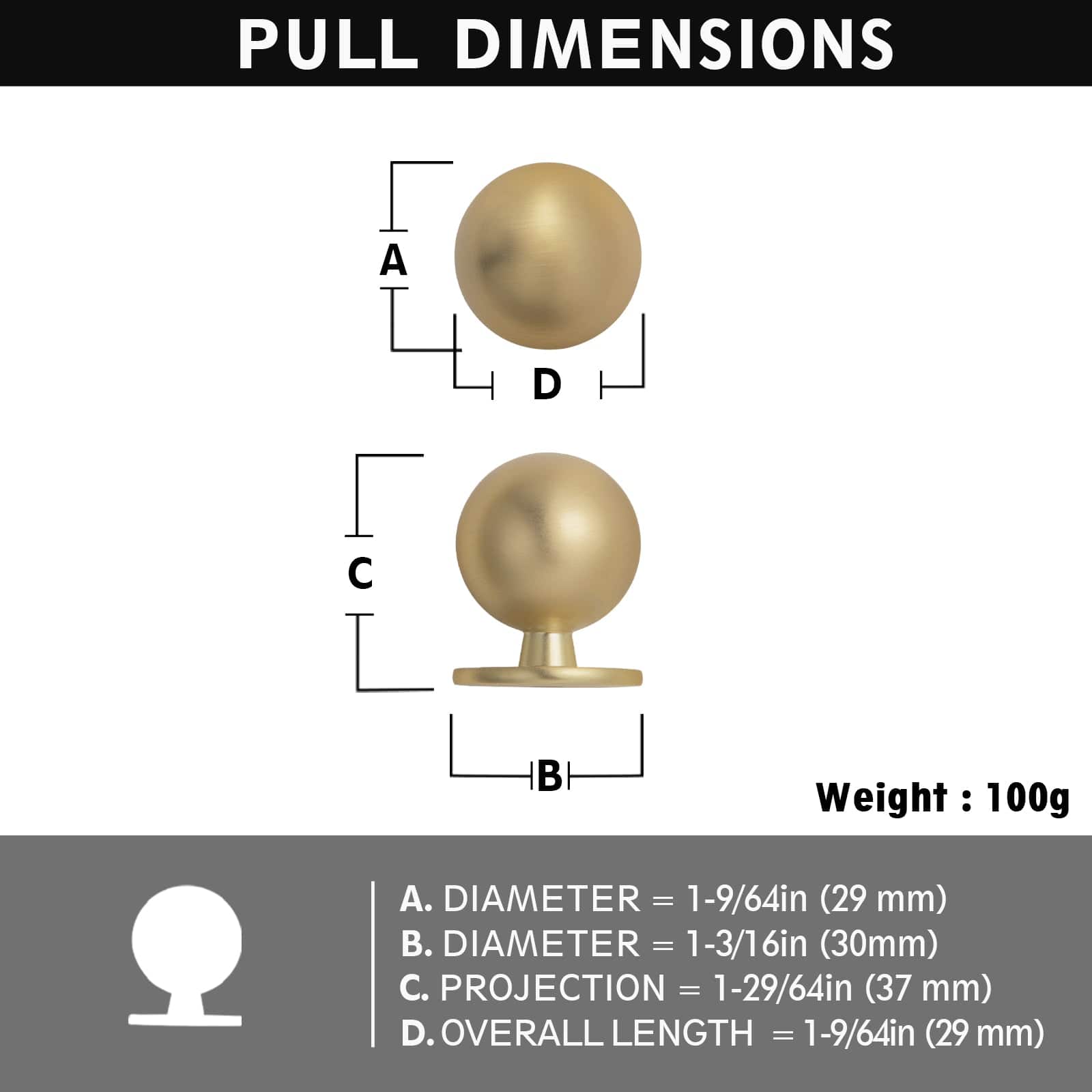 Goo-Ki Timeless Drawer Pulls Classic Vintage Furniture Handle Elegant Modern Home Decor