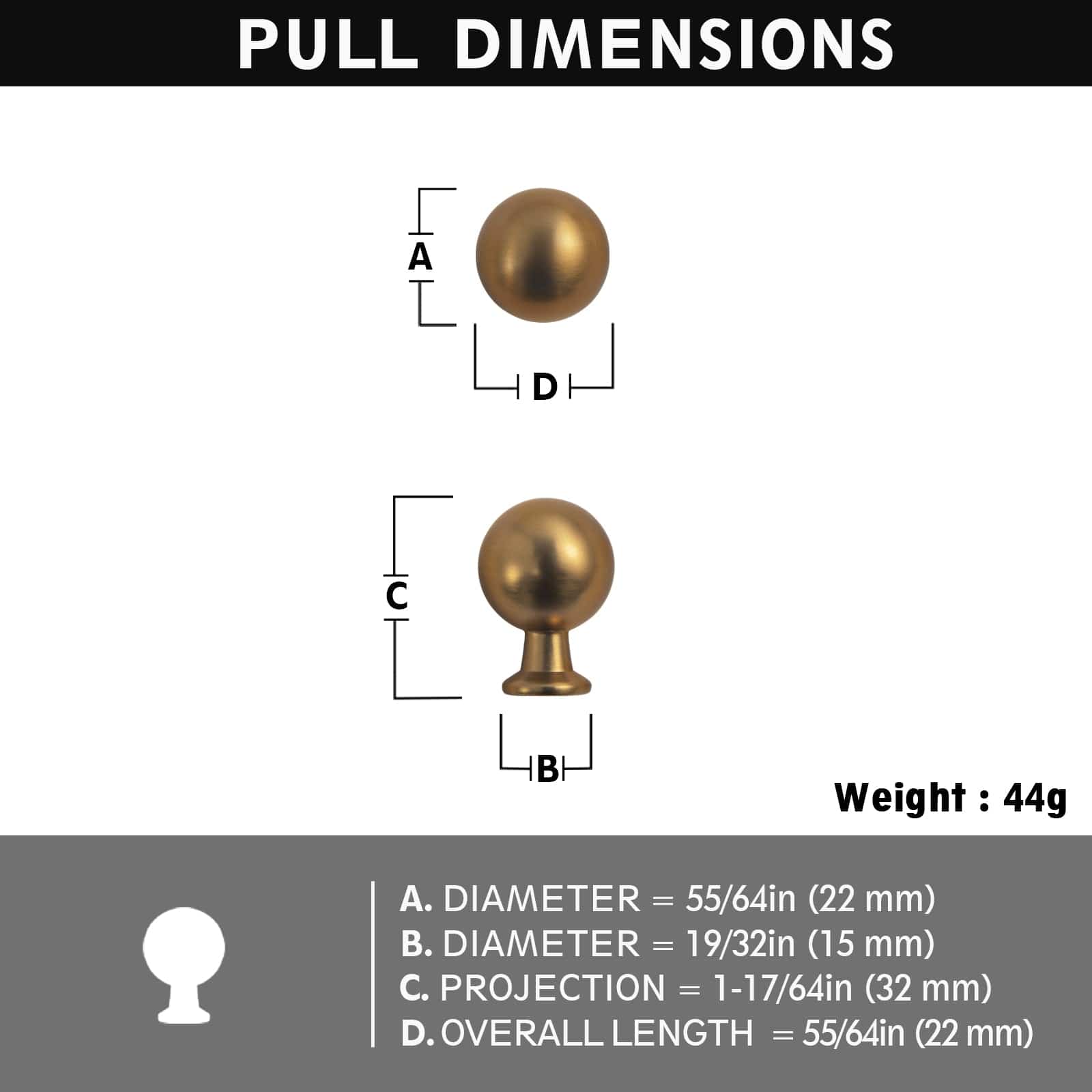 Goo-Ki Timeless Drawer Pulls Classic Vintage Furniture Handle Elegant Modern Home Decor