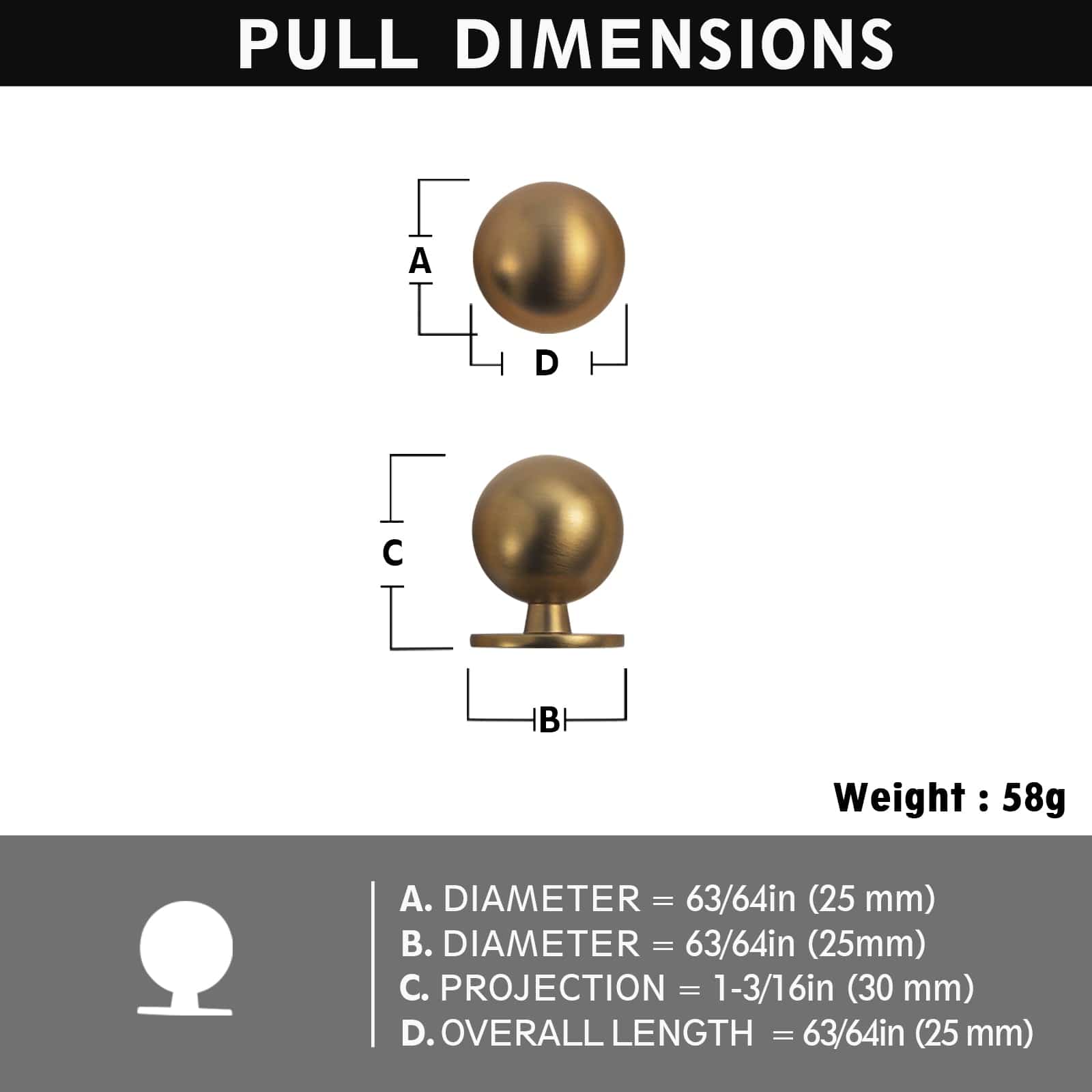 Goo-Ki Timeless Drawer Pulls Classic Vintage Furniture Handle Elegant Modern Home Decor
