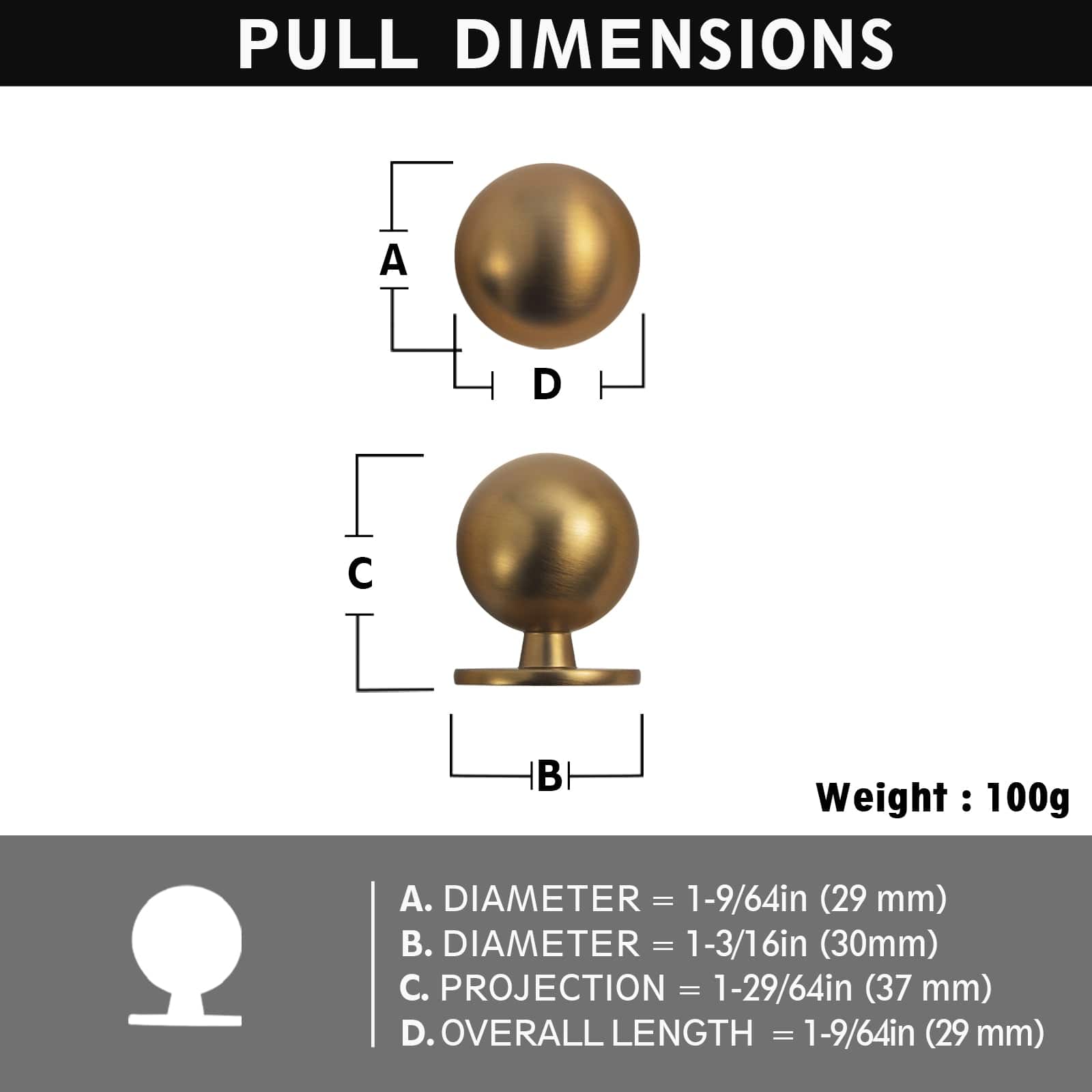 Goo-Ki Timeless Drawer Pulls Classic Vintage Furniture Handle Elegant Modern Home Decor