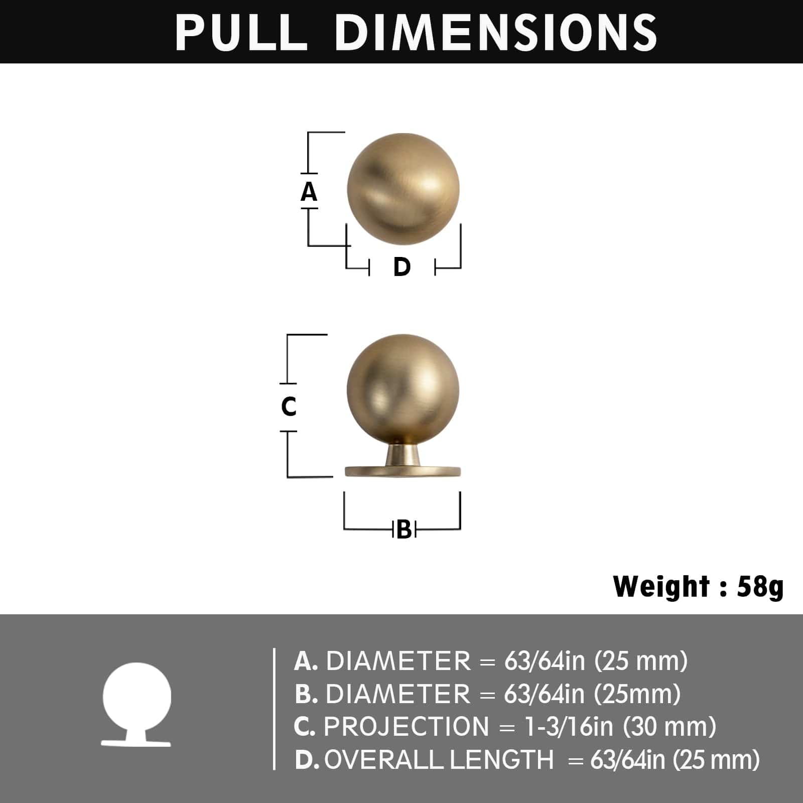 Goo-Ki Timeless Drawer Pulls Classic Vintage Furniture Handle Elegant Modern Home Decor