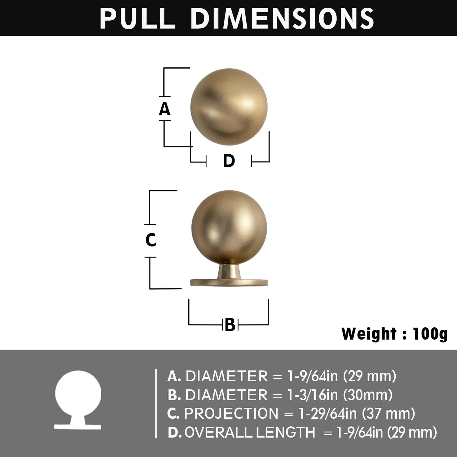 Goo-Ki Timeless Drawer Pulls Classic Vintage Furniture Handle Elegant Modern Home Decor