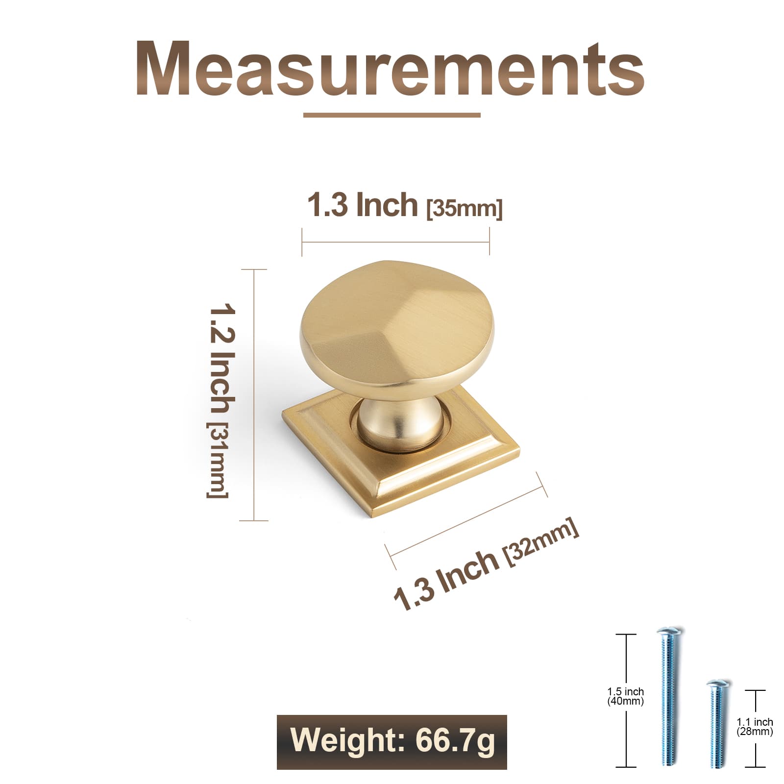 Goo-Ki Traditional Aged Bronze Zinc Alloy Cabinet Knob, Elegant Round Knob with Decorative Back Plate for Kitchen & Bathroom Cabinets