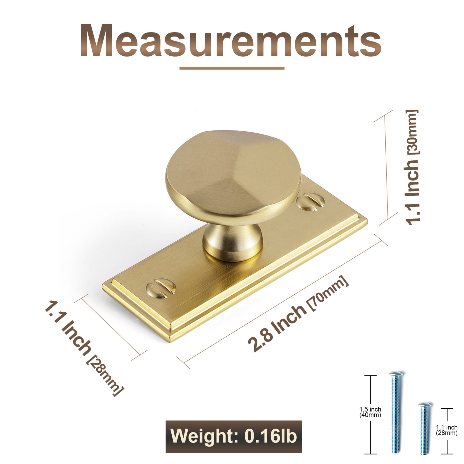 Goo-Ki Traditional Aged Bronze Zinc Alloy Cabinet Knob, Elegant Round Knob with Decorative Back Plate for Kitchen & Bathroom Cabinets