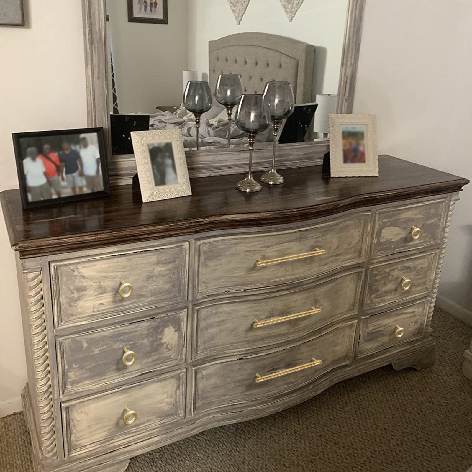 Goo-Ki Unique Design Openwork Furniture Handle Zinc Alloy Kitchen Drawer Pulls Finger Pull