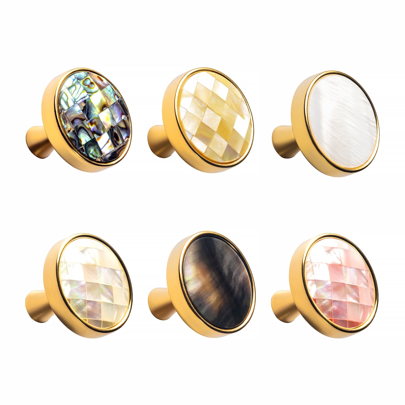 Goo-Ki Unique Natural Shell Knob Modern Drawer Pulls Cabinet Hardware