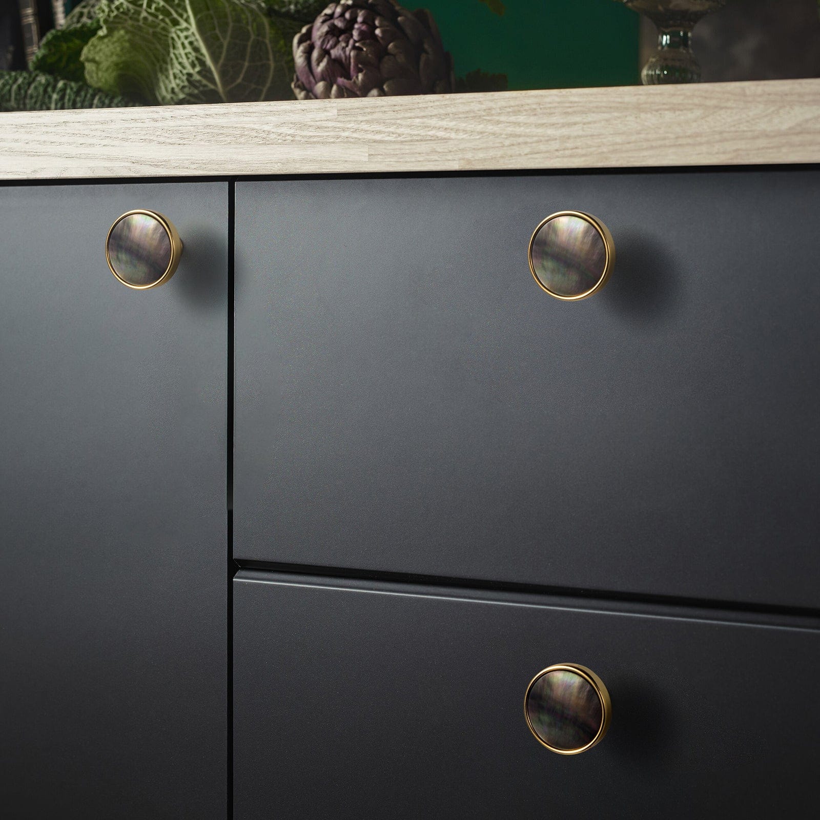 Goo-Ki Unique Natural Shell Knob Modern Drawer Pulls Cabinet Hardware