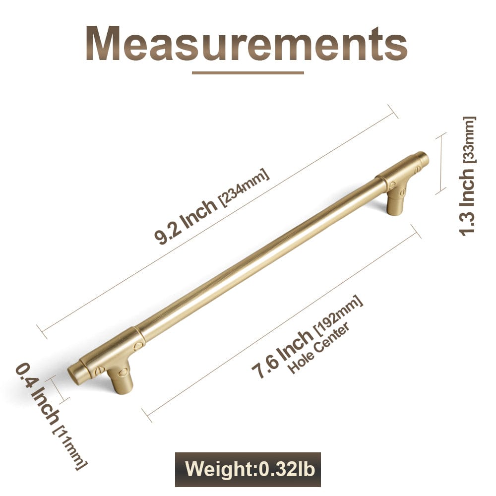 Goo-Ki Vintage Bamboo Zinc Alloy Cabinet Pulls for High-End Kitchen & Bathroom Cabinets