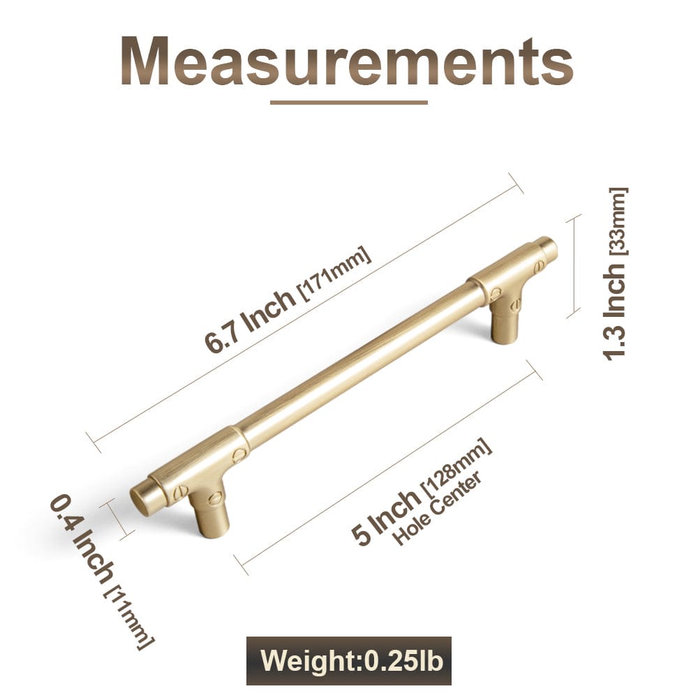 Goo-Ki Vintage Bamboo Zinc Alloy Cabinet Pulls for High-End Kitchen & Bathroom Cabinets