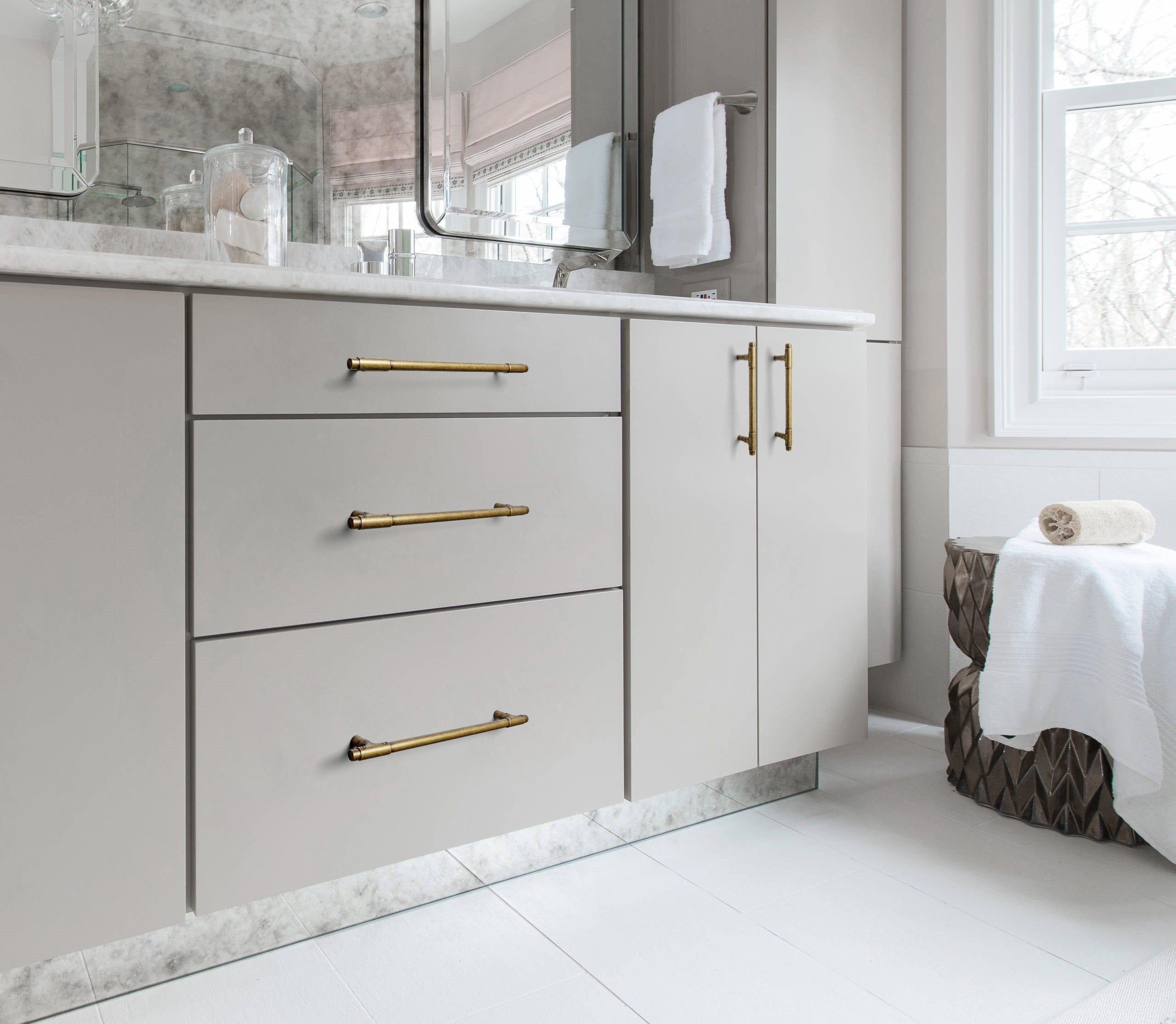 Goo-Ki Vintage Bamboo Zinc Alloy Cabinet Pulls for High-End Kitchen & Bathroom Cabinets