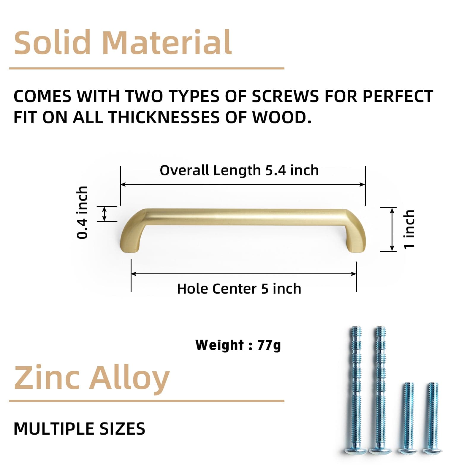 Goo-Ki Vintage Brass Cabinet Handles Timeless Drawer Pulls for Classic Furniture Revival