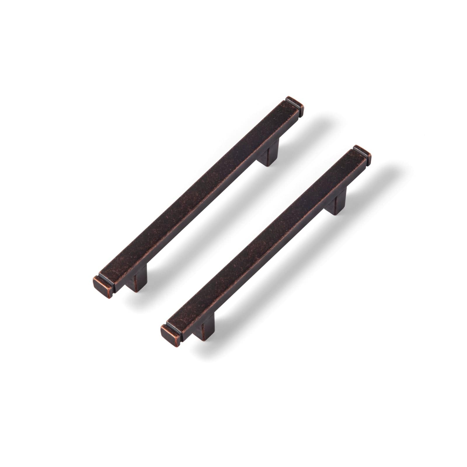 Goo-Ki Vintage Brass Drawer Handles Retro Straight Bar Pull Solid Cabinet Pulls