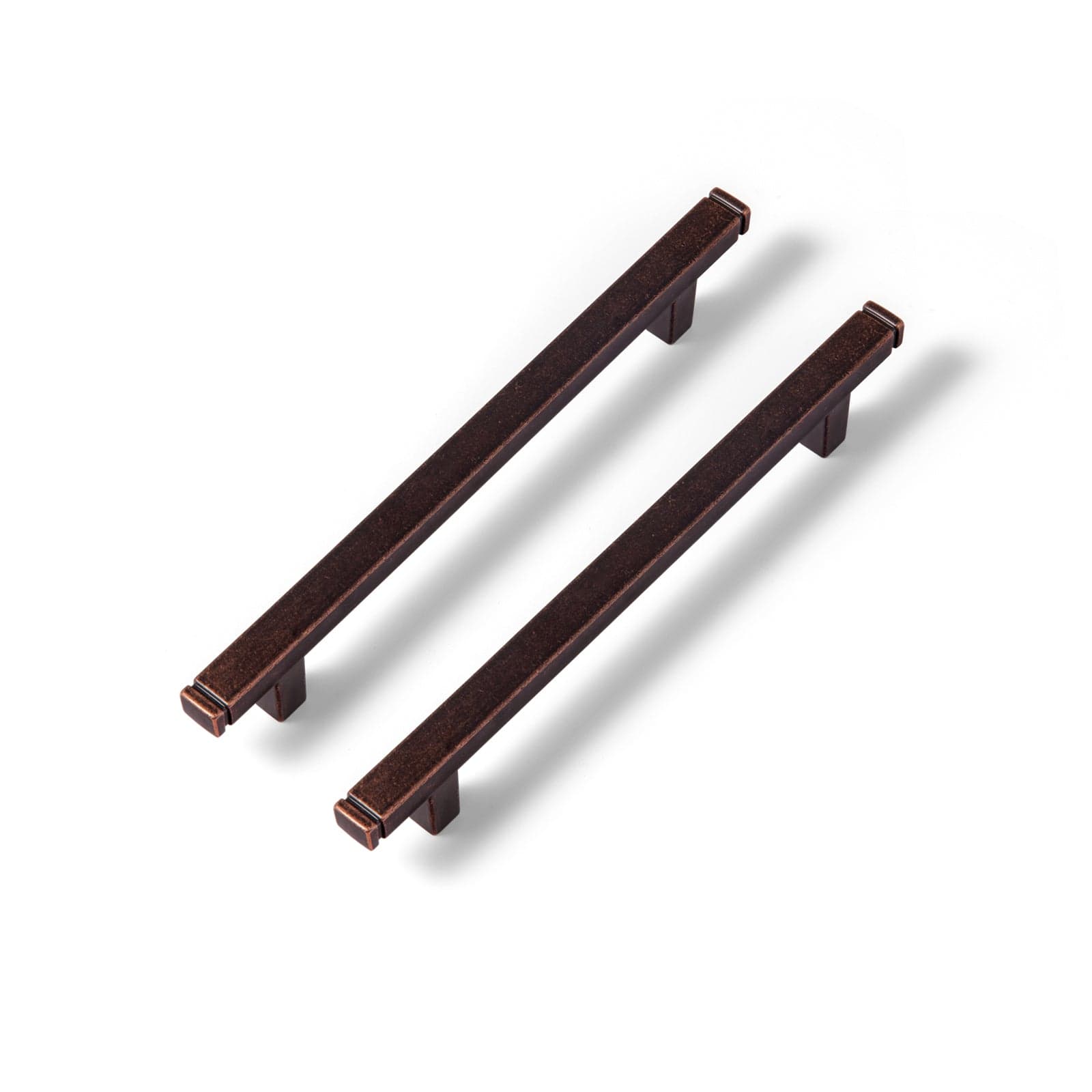 Goo-Ki Vintage Brass Drawer Handles Retro Straight Bar Pull Solid Cabinet Pulls