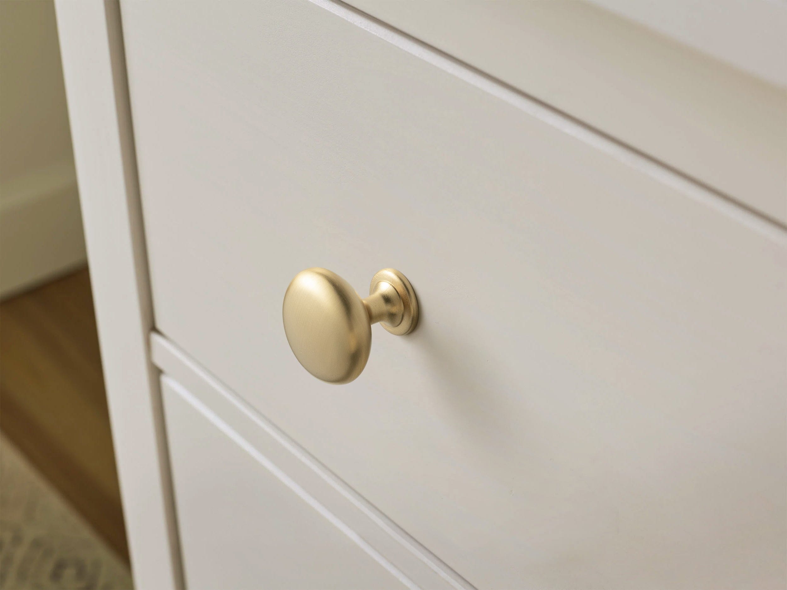 Goo-Ki Vintage Brass Mushroom Cabinet Knobs Zinc Alloy Drawer Handles for Kitchen Cupboard