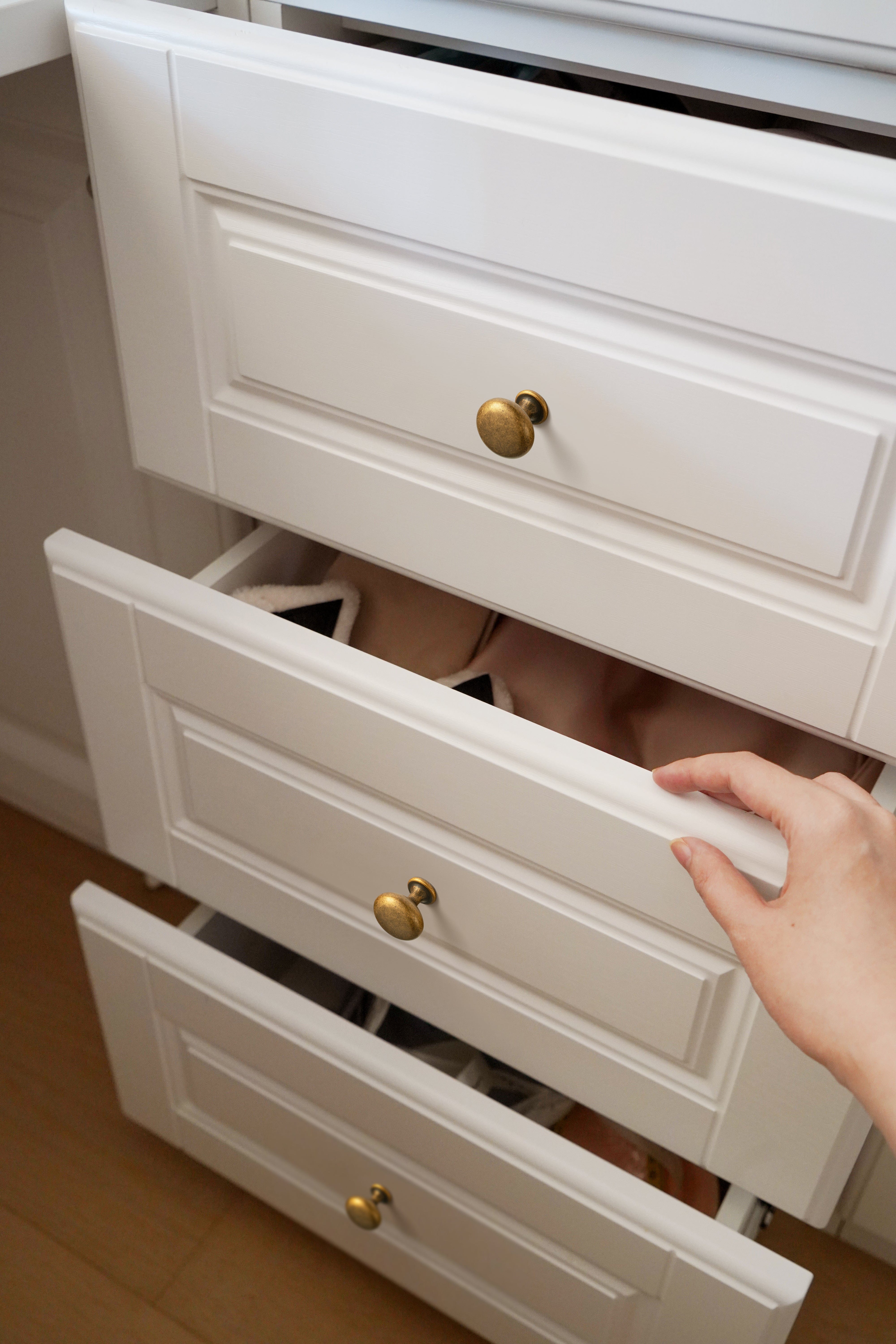 Goo-Ki Vintage Brass Mushroom Cabinet Knobs Zinc Alloy Drawer Handles for Kitchen Cupboard