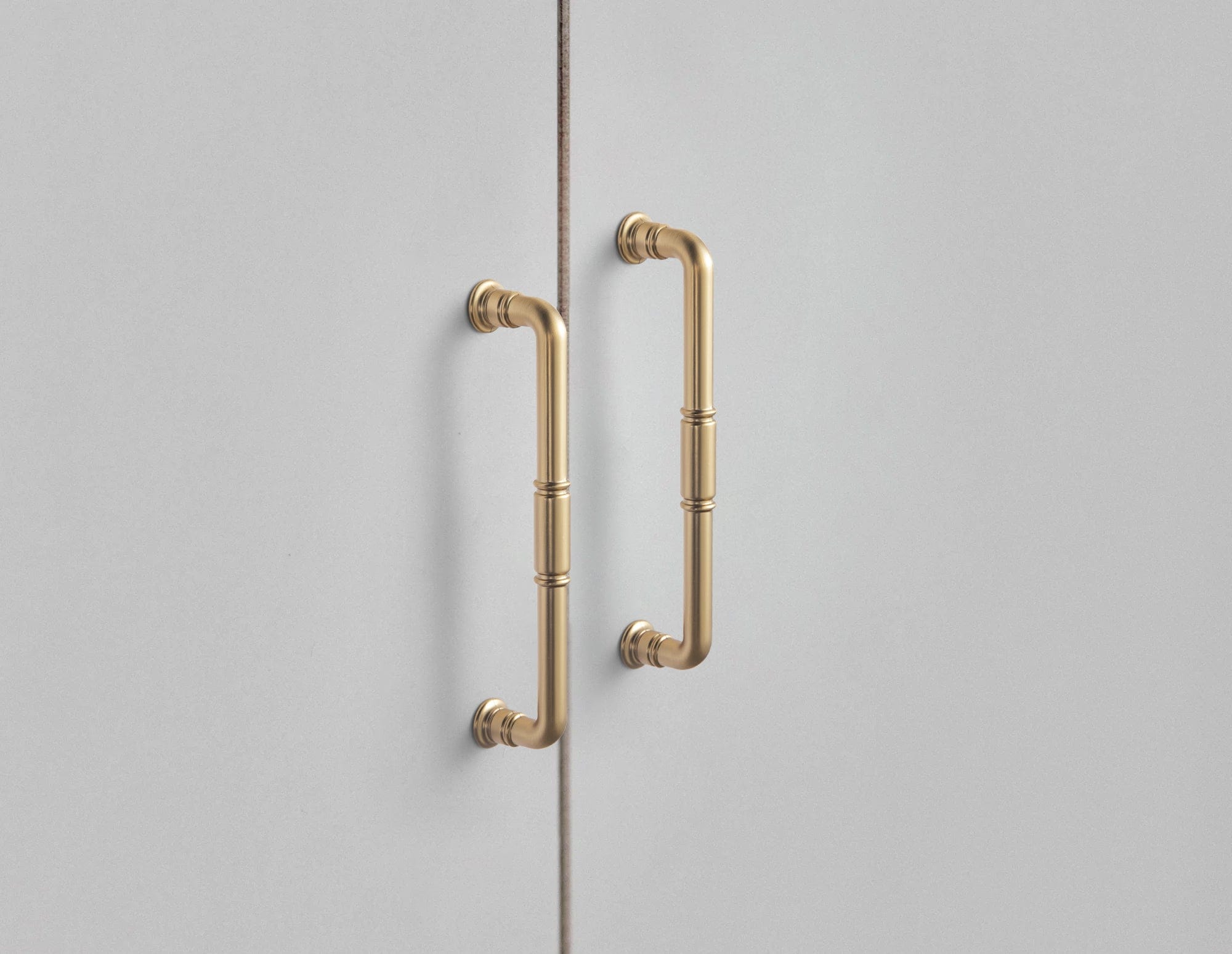 Goo-Ki Vintage Brass Pipe Style Cabinet Handles for Modern - Rustic Interiors