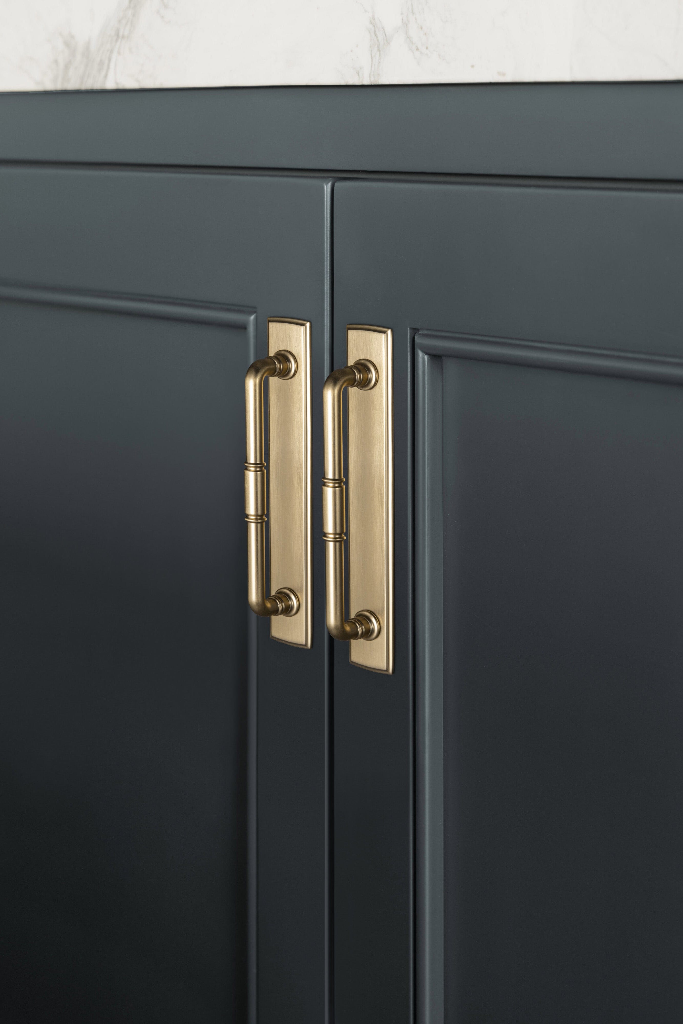 Goo-Ki Vintage Brass Pipe Style Cabinet Handles for Modern - Rustic Interiors