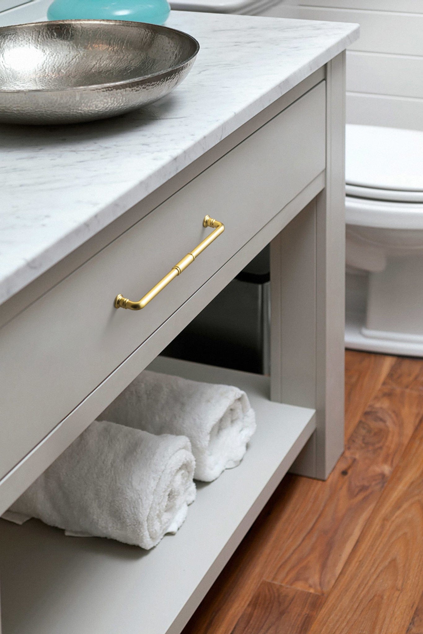Goo-Ki Vintage Brass Pipe Style Cabinet Handles for Modern - Rustic Interiors