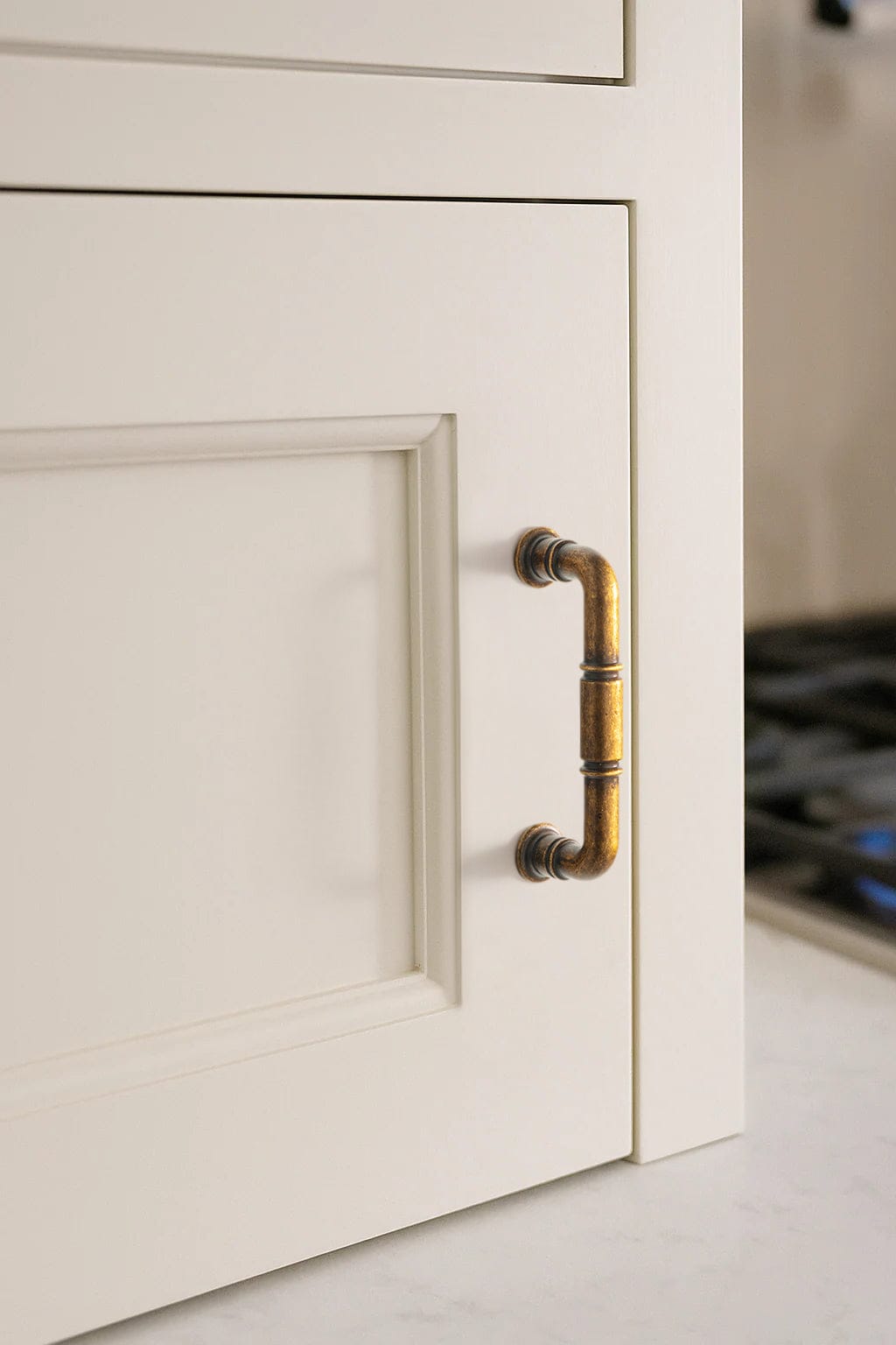 Goo-Ki Vintage Brass Pipe Style Cabinet Handles for Modern - Rustic Interiors