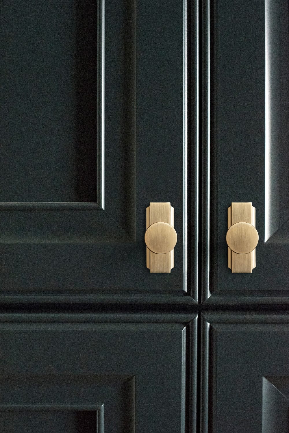Goo-Ki Vintage Brass Zinc Alloy Cabinet Knob with Back Plate Single Hole Center Kitchen Hardware
