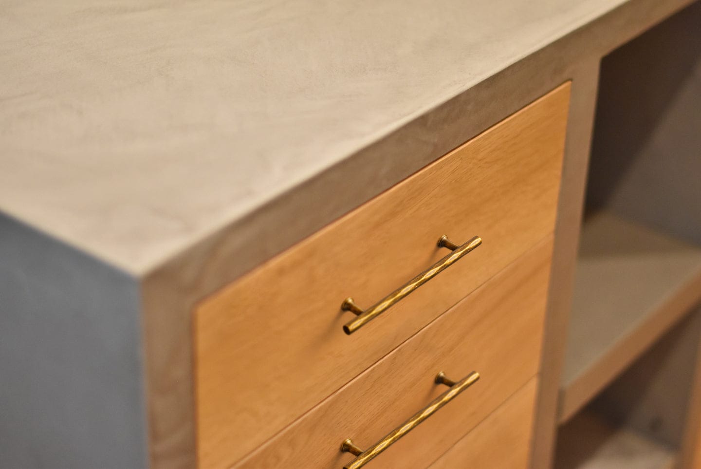 Goo-Ki Vintage Brass Zinc Alloy Twisted Texture Cabinet Pulls - Kitchen Cupboard Dresser Handles