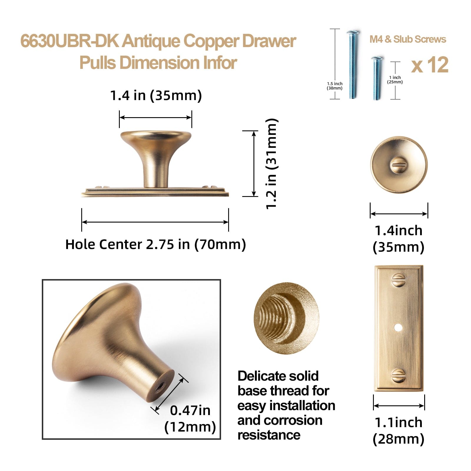 Goo-Ki Vintage Bronze Drawer Pulls Kitchen Cabinet Hardware Antique Bar Pull