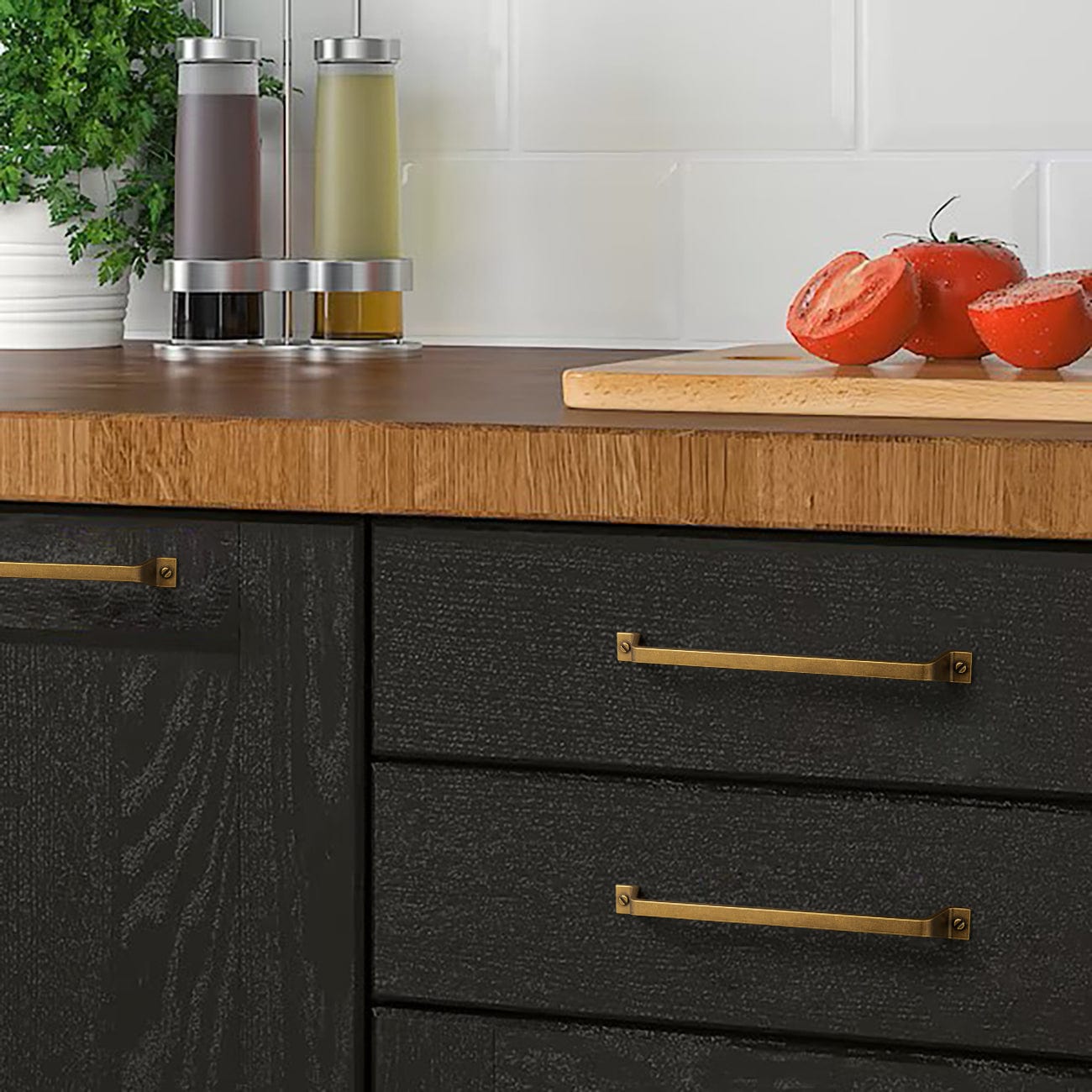 Goo-Ki Vintage Bronze Drawer Pulls Kitchen Cabinet Hardware Antique Bar Pull