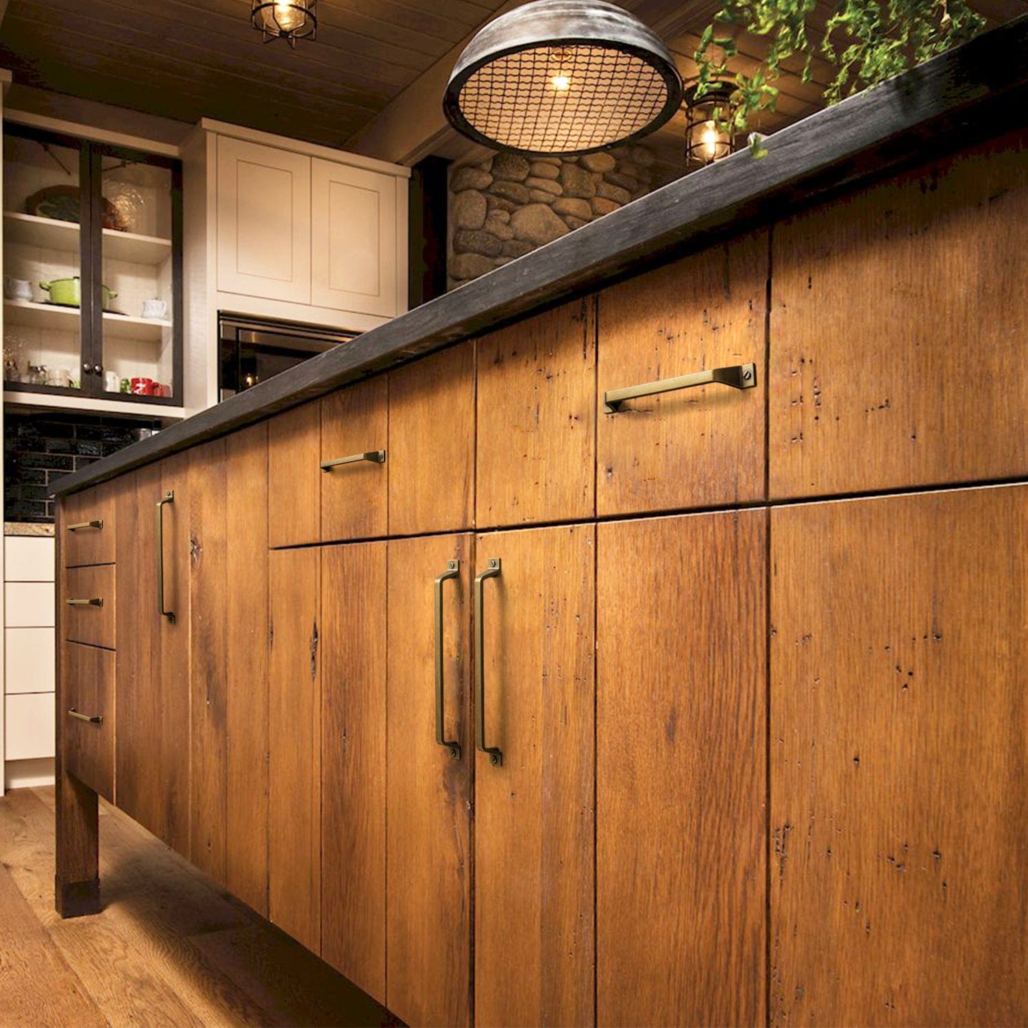 Goo-Ki Vintage Bronze Drawer Pulls Kitchen Cabinet Hardware Antique Bar Pull