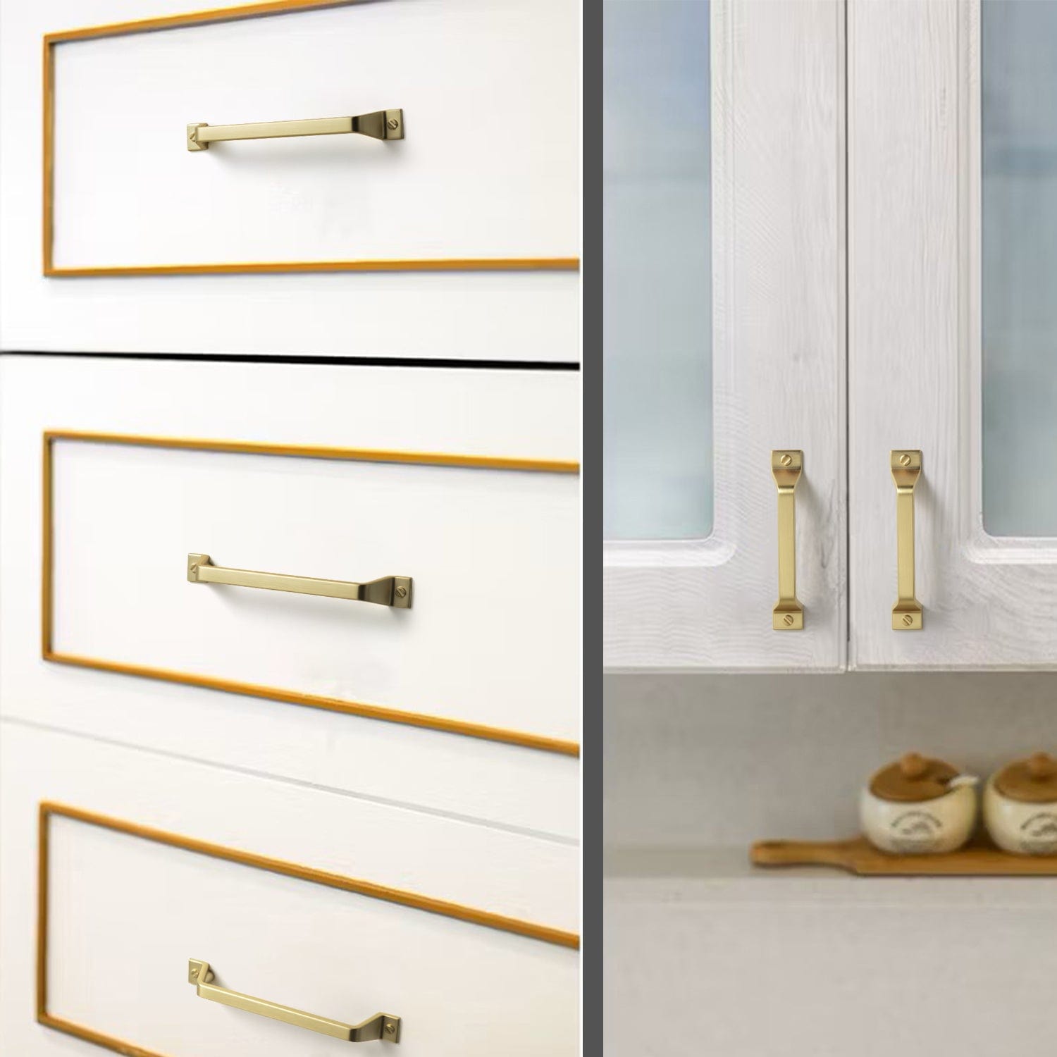 Goo-Ki Vintage Bronze Drawer Pulls Kitchen Cabinet Hardware Antique Bar Pull