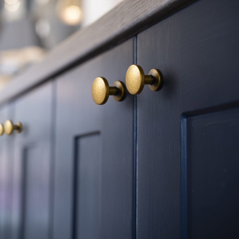 Goo-Ki Vintage Cabinet Knobs with Cylindrical Stem Minimalist Dresser Hardware