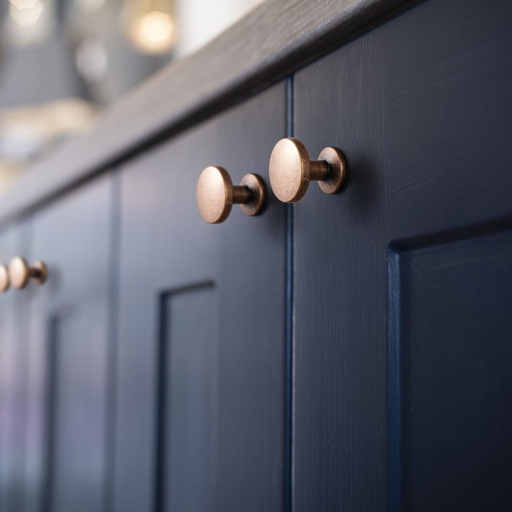 Goo-Ki Vintage Cabinet Knobs with Cylindrical Stem Minimalist Dresser Hardware