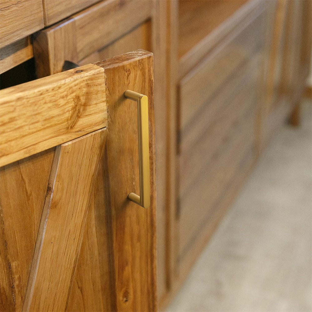 Goo-Ki Vintage Carved Cabinet Pulls Antique Brass Kitchen Hardware