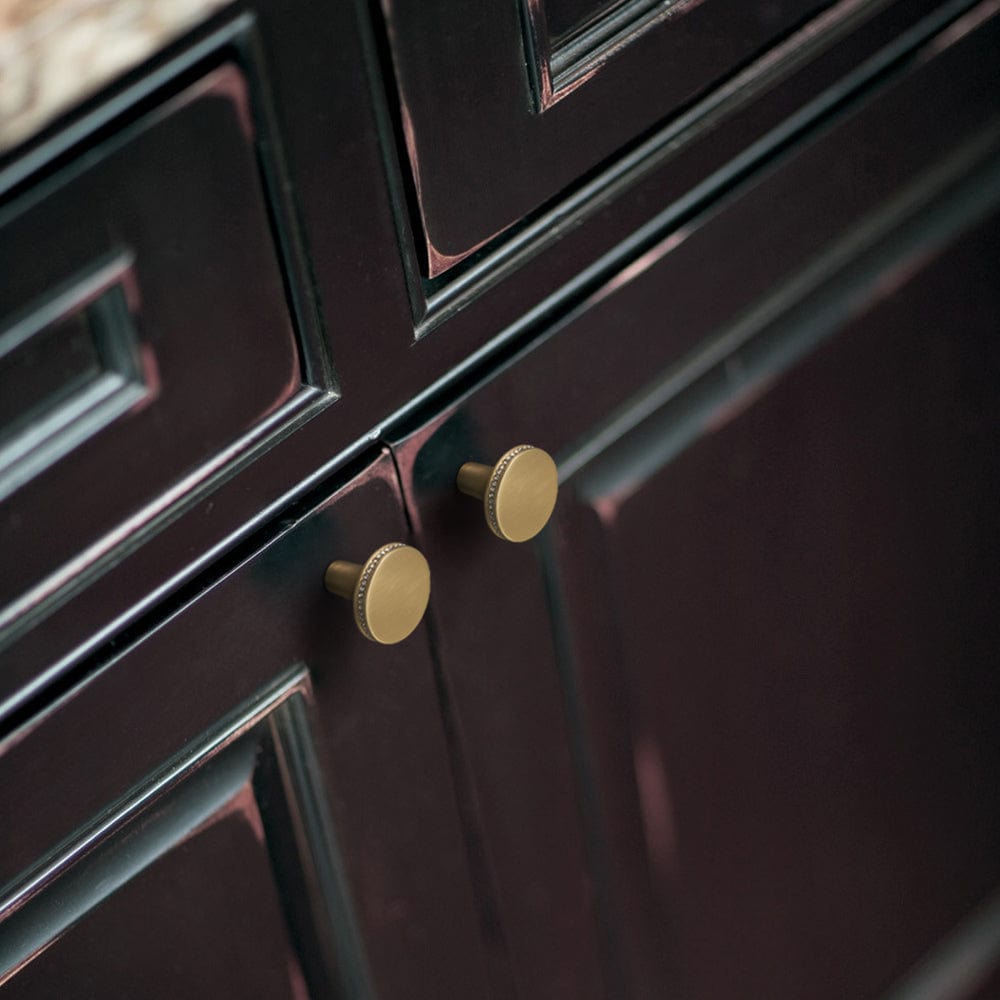 Goo-Ki Vintage Carved Cabinet Pulls Antique Brass Kitchen Hardware
