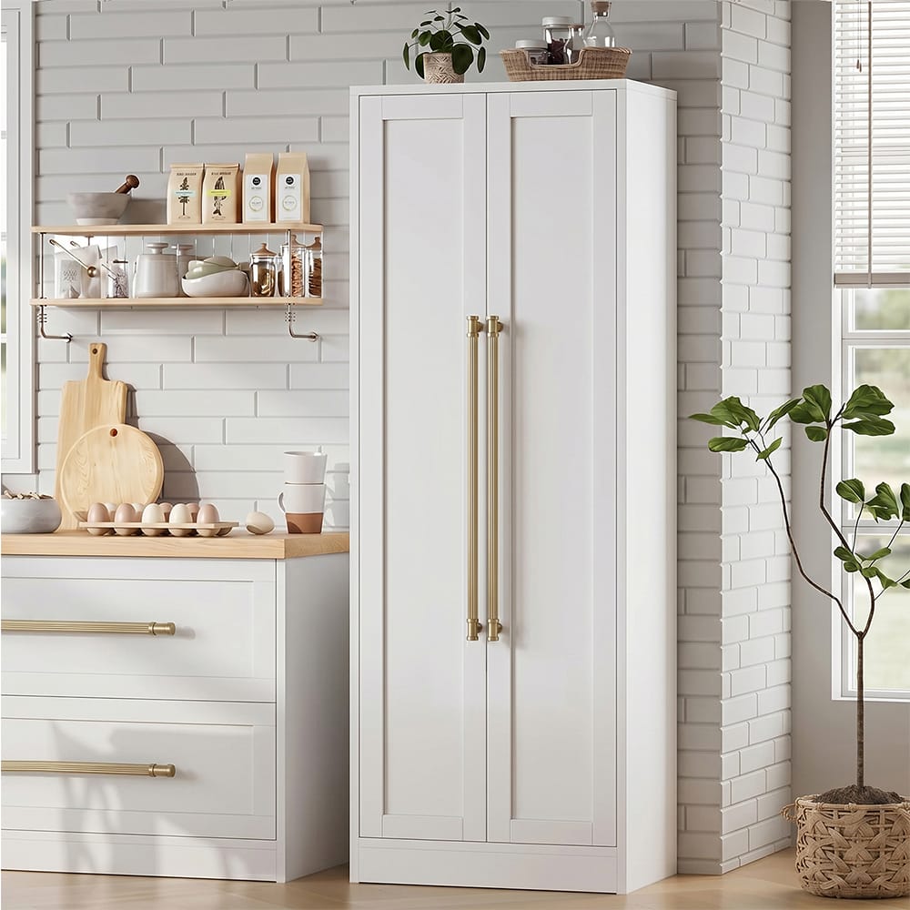 Goo-Ki Vintage Fluted Vintage Cabinet Pulls Textured Vertical Striped Bar Pulls for Kitchen Cabinets