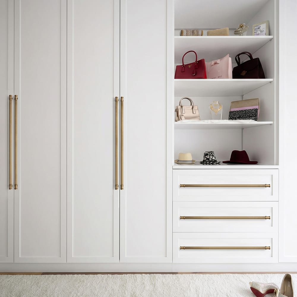 Goo-Ki Vintage Fluted Vintage Cabinet Pulls Textured Vertical Striped Bar Pulls for Kitchen Cabinets