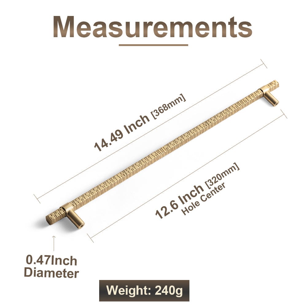 Goo-Ki Vintage Kitchen Cabinet T-Bar Pulls Knurled Antique Cabinet Handles